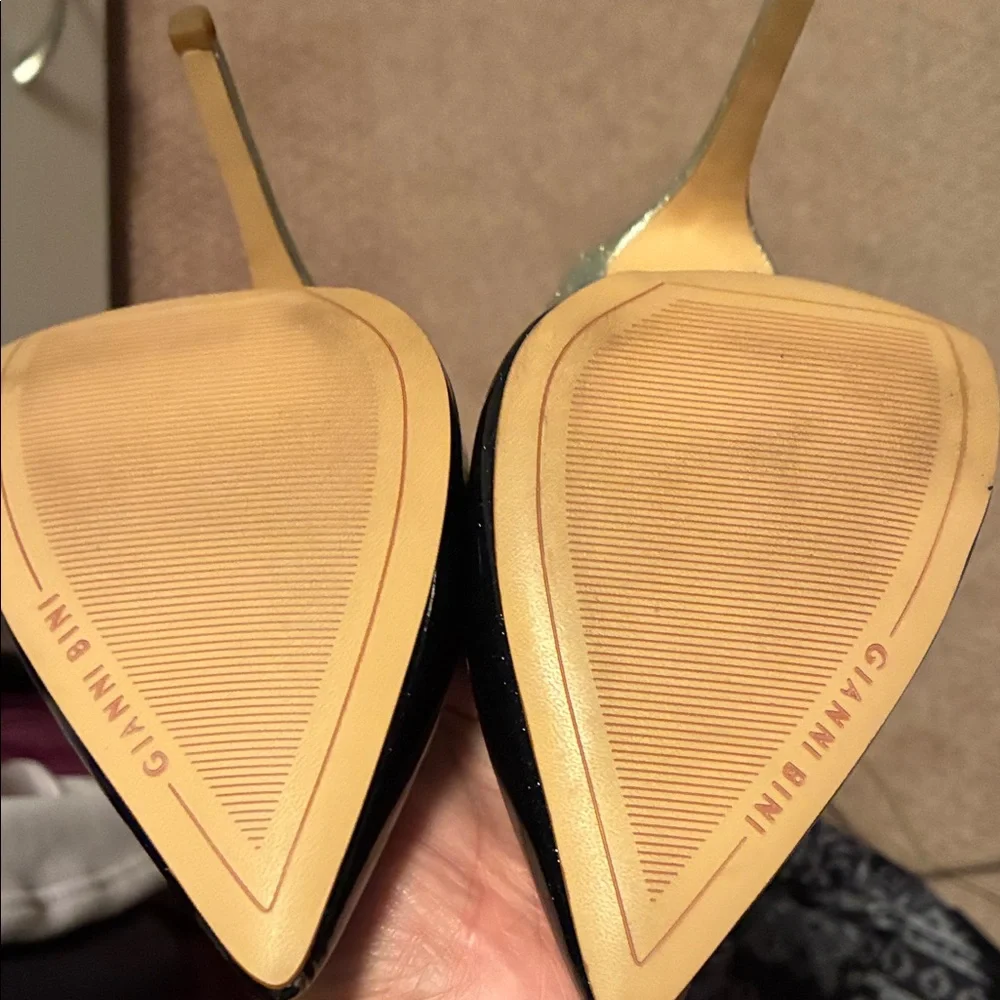 Gianni Bini Black and Silver Heels - Picture 3 of 4